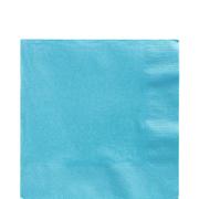 Caribbean Blue Paper Lunch Napkins, 6.5in, 40ct